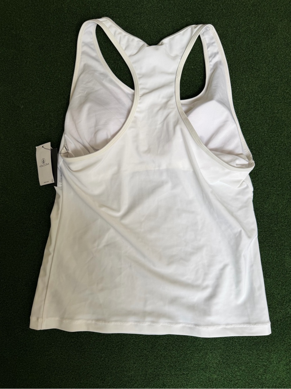 Volcom White Racerback Logo Tank - Picture 2 of 8